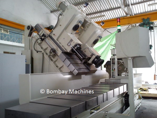 CNC HEAD FACE MILLING AND LINER BORING MACHINES FOR V ENGINE BLOCK
